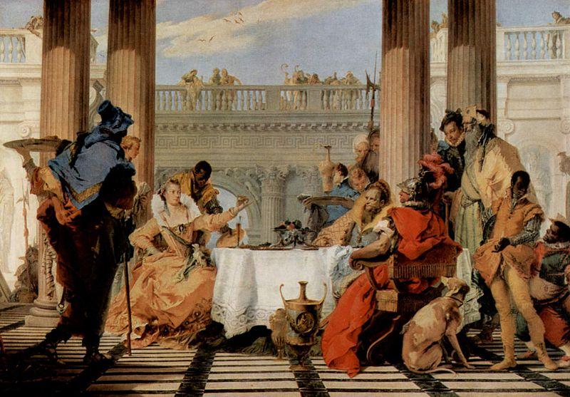 Giovanni Battista Tiepolo Das Bankett der Cleopatra
